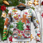 Christmas Santa Cute Snowman Gingerbread - Hoodie