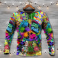 Hippie Alien Frog Peace Love Style - Hoodie
