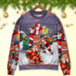 Christmas Having Fun With Santa Gift Art – Sweater - Ugly Christmas Sweater