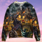 Skull Treasure Hunting Journey Art – Sweater - Ugly Christmas Sweater