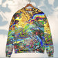 Hippie Turtle Colorful Peace Art – Sweater - Ugly Christmas Sweater