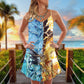 Dragon Immortal Life Fantasy – Women's Summer Sleeveless V-Neck Camisole Dress