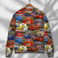 Truck Packed Cargo Art Style – Sweater - Ugly Christmas Sweater