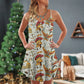 Christmas Spartan Warrior Symbols – Women's Summer Sleeveless V-Neck Camisole Dress