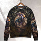 Golden Japanese Dragon Art Style – Sweater - Ugly Christmas Sweater