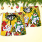 Christmas Swole Snowman Workout Humor – Beach Short
