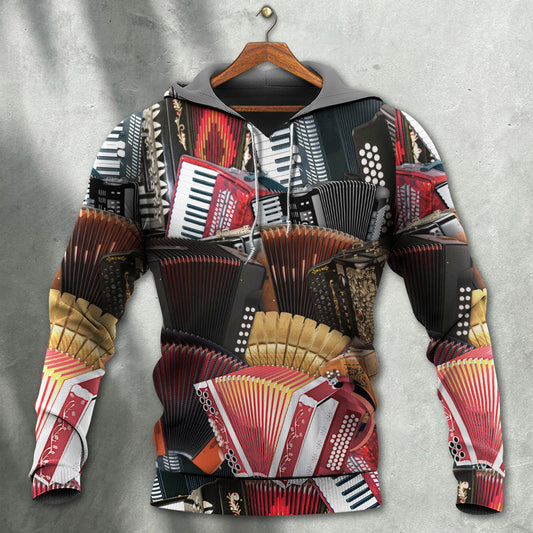Accordion Gentleman Quote - 3D Hoodie