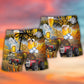 Beer And Tractor Autumn Farm – Beach Short