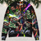 Christmas Tree Neon Art Snowman – Sweater - Ugly Christmas Sweater