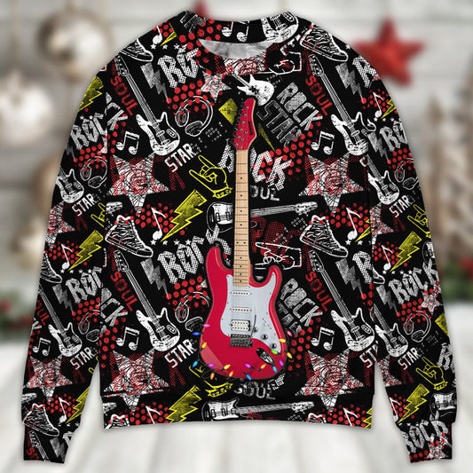 Guitar Rock Soul Merry Christmas – Sweater - Ugly Christmas Sweater