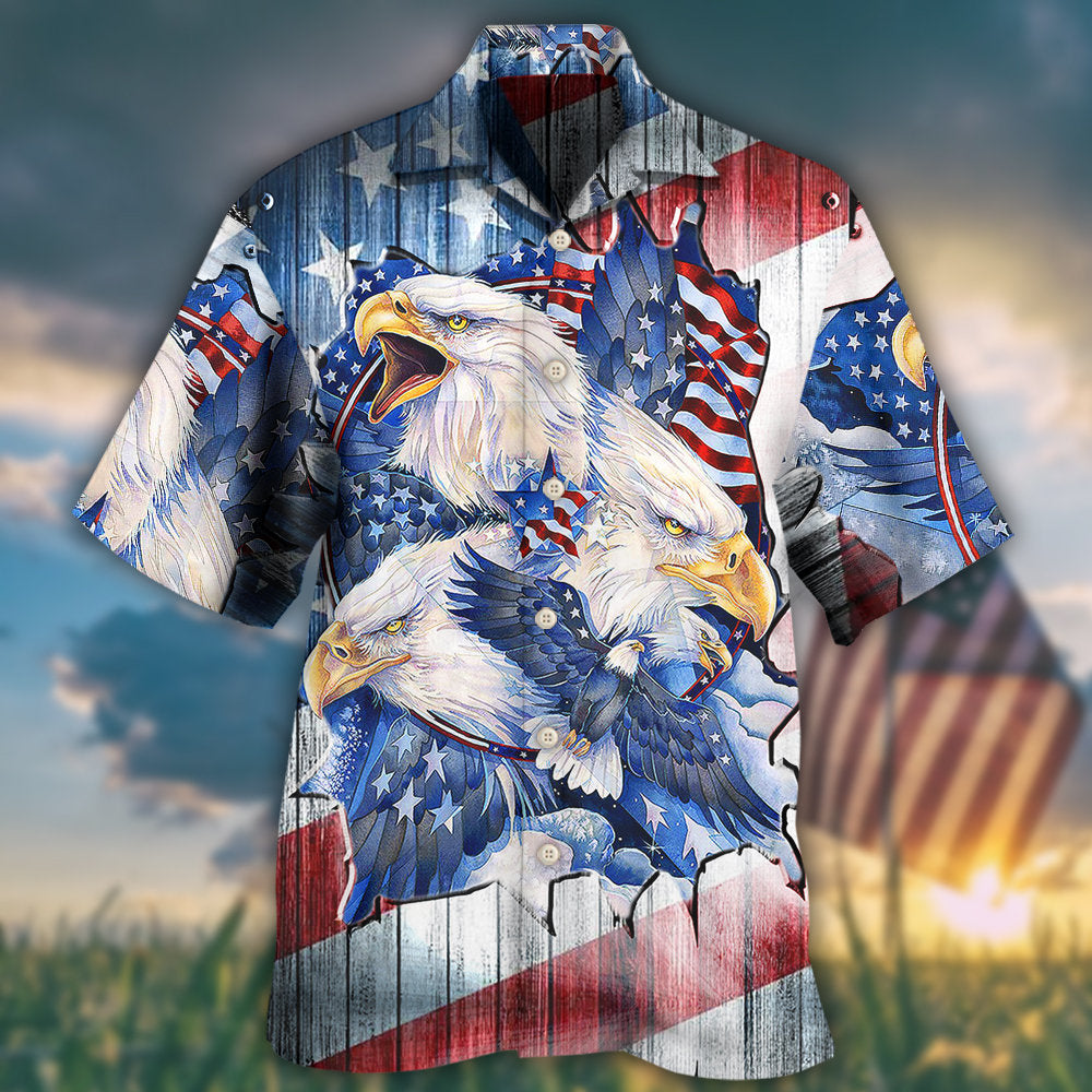 American Eagle Proud Patriotic Art – Hawaiian Shirt
