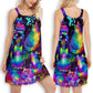 Cat Rules The World – Women's Summer Sleeveless V-Neck Camisole Dress