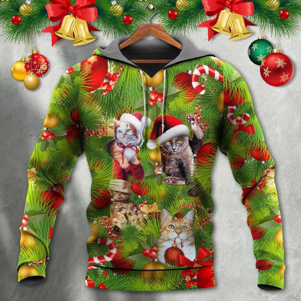 Christmas Lazy Cat Cozy Day - Hoodie