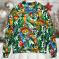 Parrot Love Xmas Tropical Leaf – Sweater - Ugly Christmas Sweater