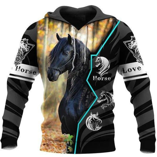 All Over Print Horse Art – 3D Hoodie