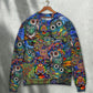 Hippie Owls Peace Life Colorful Art – Sweater - Ugly Christmas Sweater