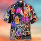 Patriotic Cat Rocker Celebration - Hawaiian Shirt