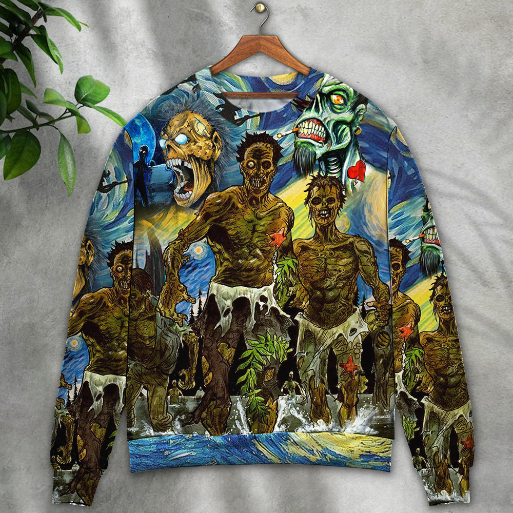 Halloween Funny Night Fantasy Art – Sweater - Ugly Christmas Sweater