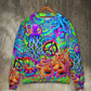Hippie Funny Octopus Colorful Tie Dye – Sweater - Ugly Christmas Sweater