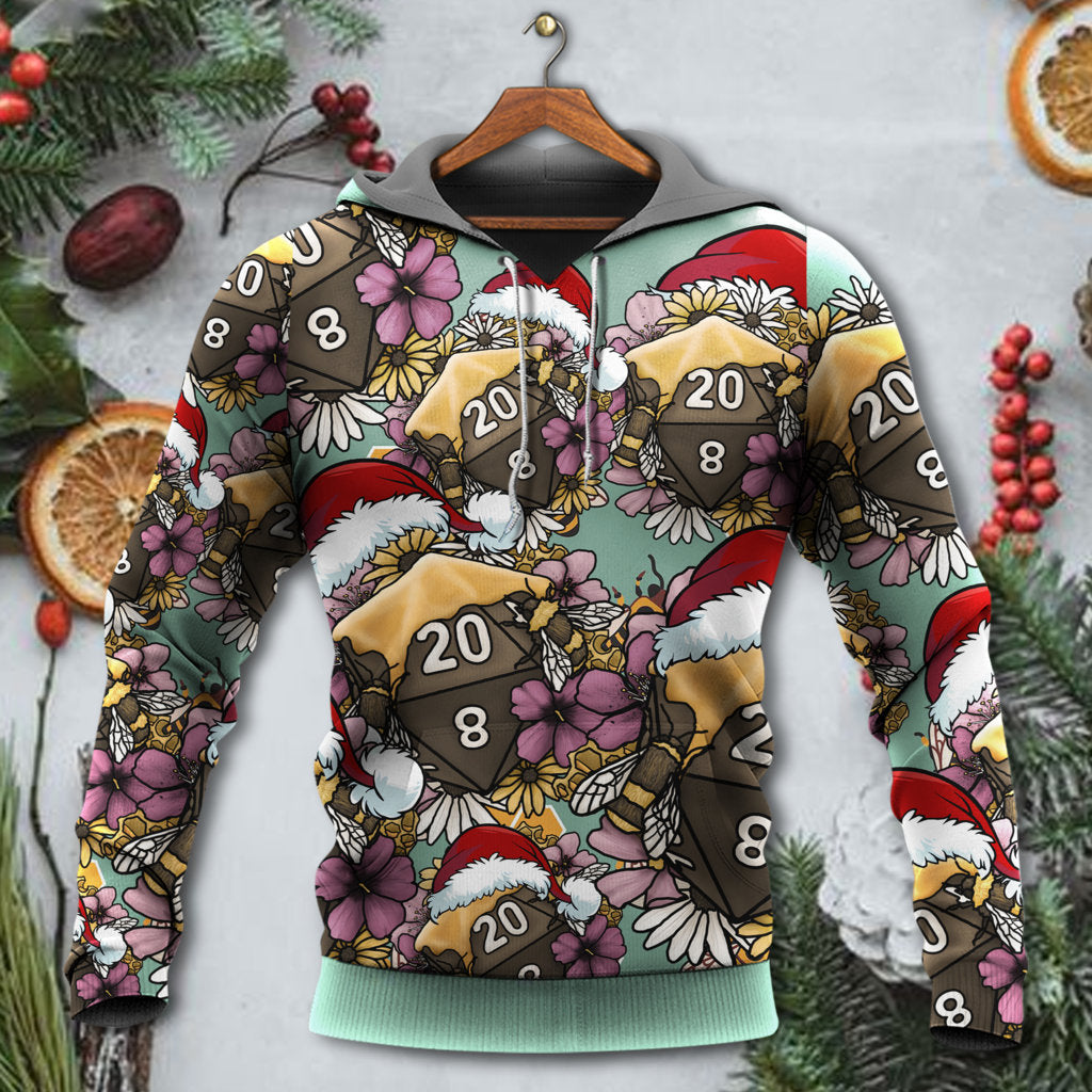 Christmas Bee Dice Holiday Vibe - 3D Hoodie