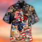 Patriotic Cat Fireworks Celebration - Hawaiian Shirt