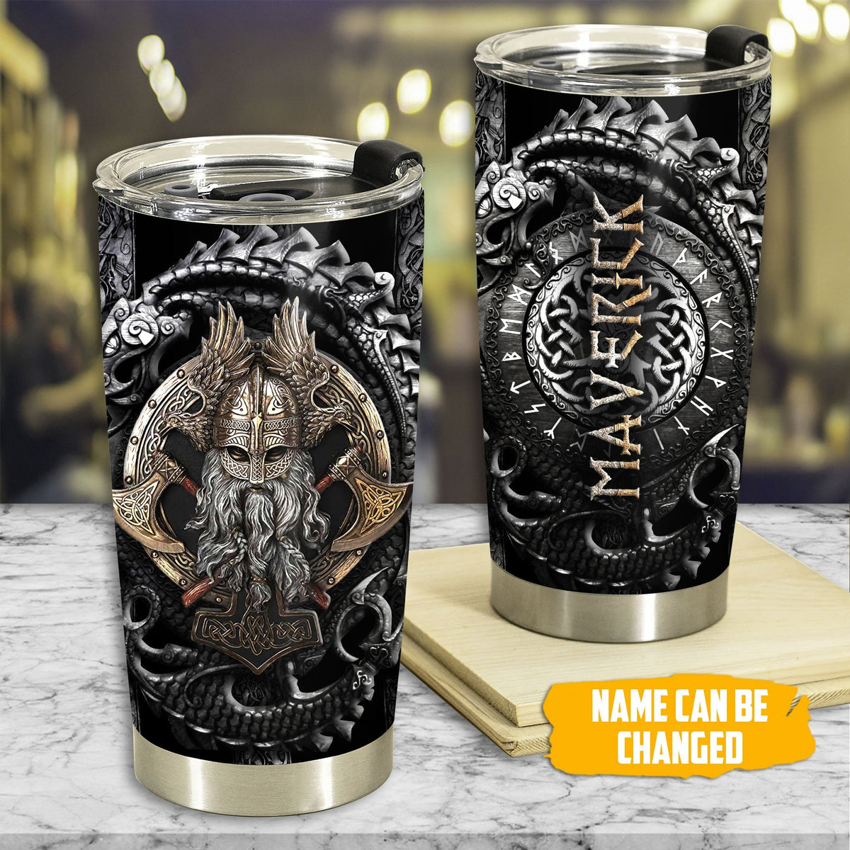 Viking Warrior Victory Valhalla Personalized 20 Oz Tumbler