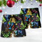 Christmas Cocktail Neon Party Art – Beach Short