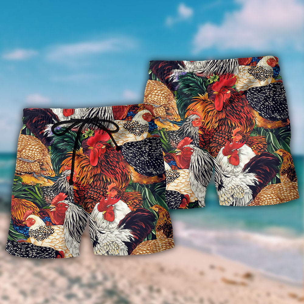 Chicken Farm Love Life Rustic – Beach Short