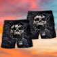 Skull Screaming Hell's Hand Dark Style - Beach Short