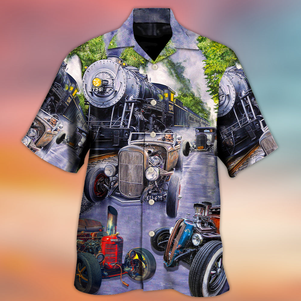 Hot Rod Racing Retro Speed Art – Hawaiian Shirt