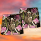 Skull Yoga Lighting Lotus Flower - Beach Short - Owls Matrix LTD