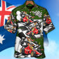 Kangaroo Racing Car Australian Vibe - Hawaiian Shirt