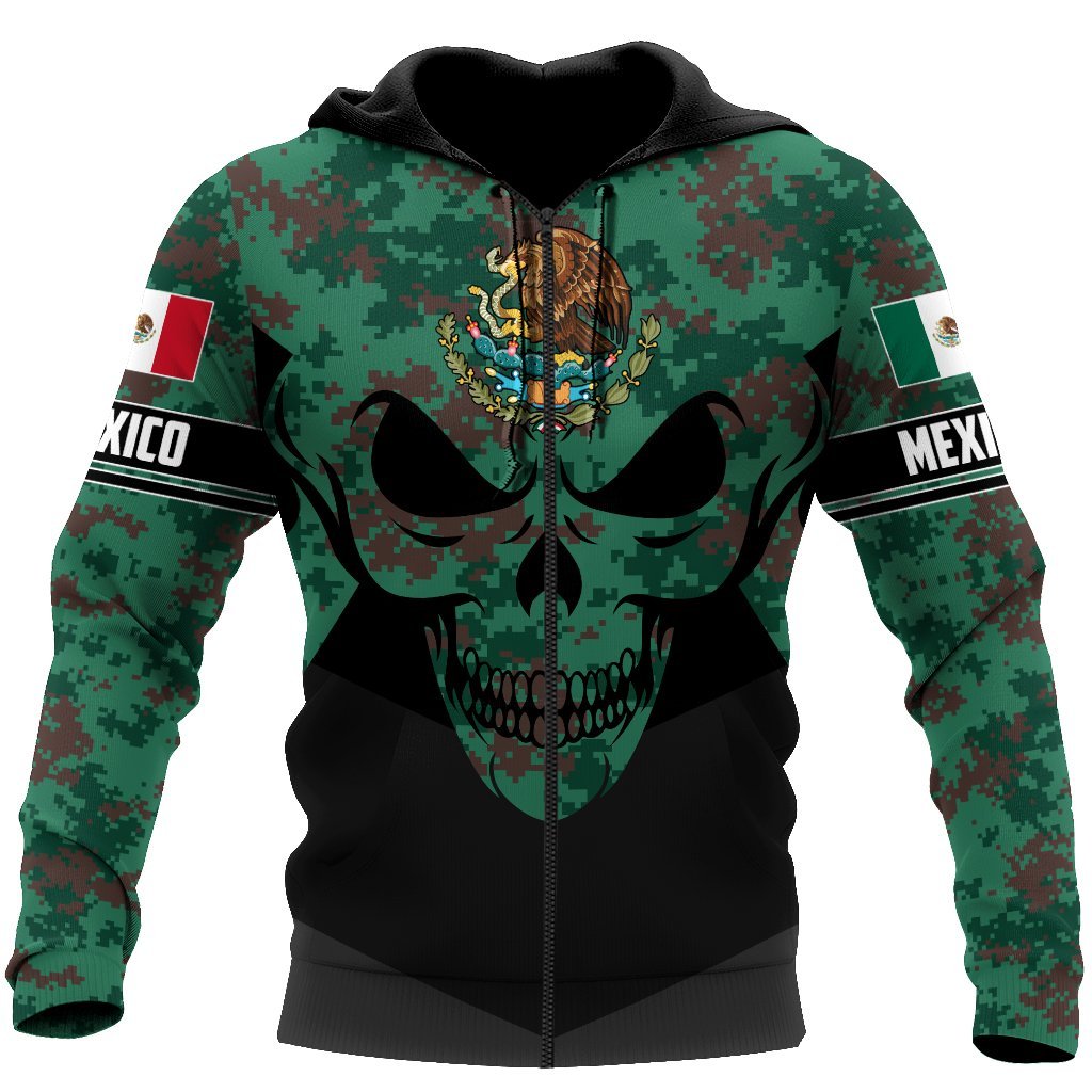 Mexican Army Coat Art - 3D Hoodie
