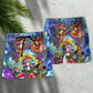 Hippie Mystic Magic Color Art – Beach Short