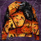 Halloween Skull Pumpkin Night Art – Sweater - Ugly Christmas Sweater