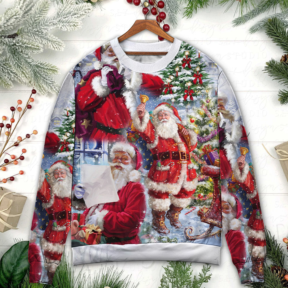 Christmas Santa Is Coming To Town – Sweater - Ugly Christmas Sweater