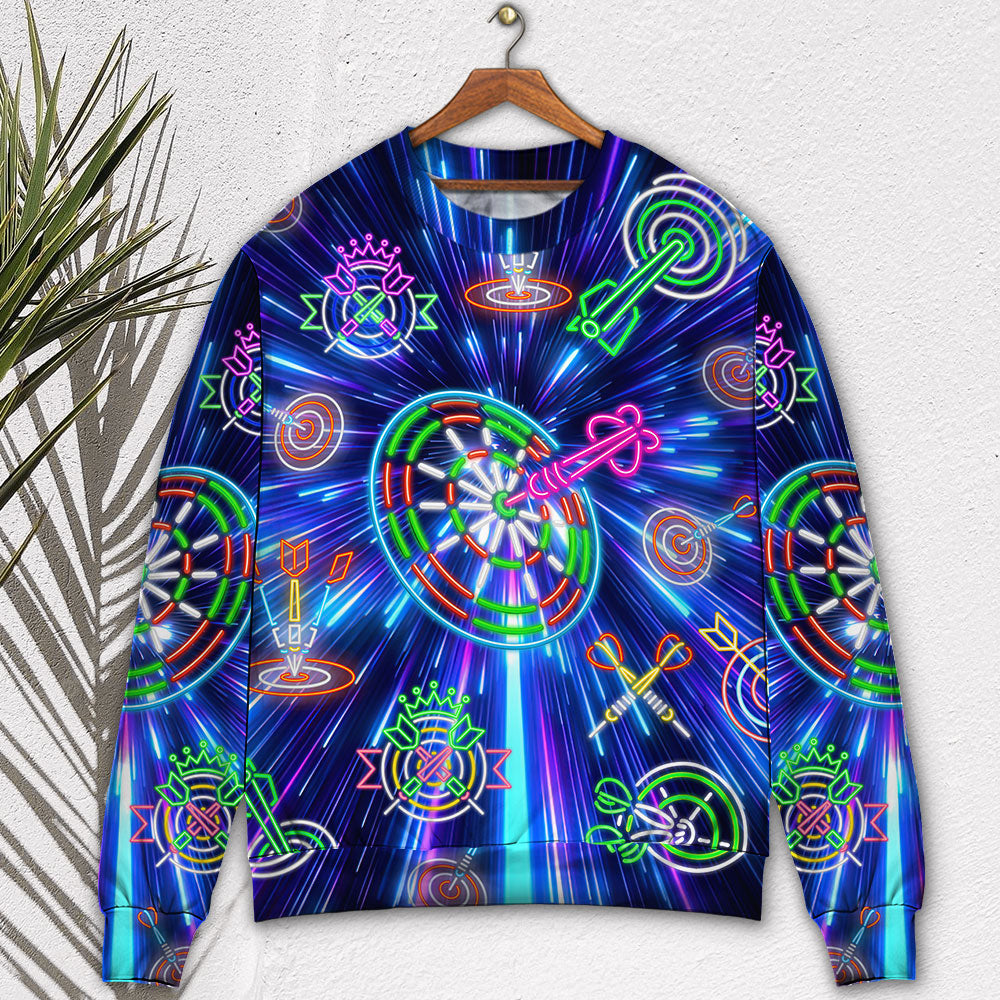 Neon Dart Light Awesome Style – Sweater - Ugly Christmas Sweater
