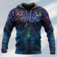 Owl Witch Colorful Dark Art - 3D Hoodie