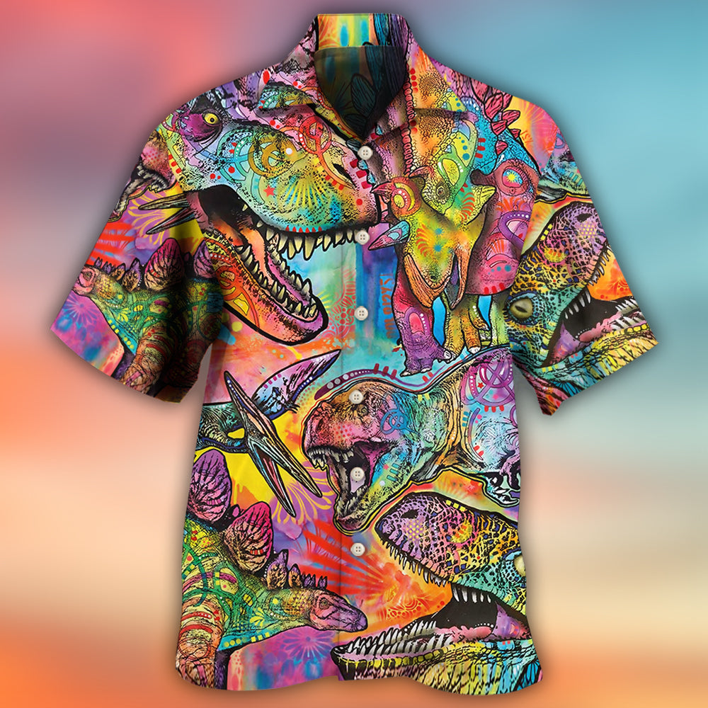 Colorful Dinosaur Artistic Style – Hawaiian Shirt