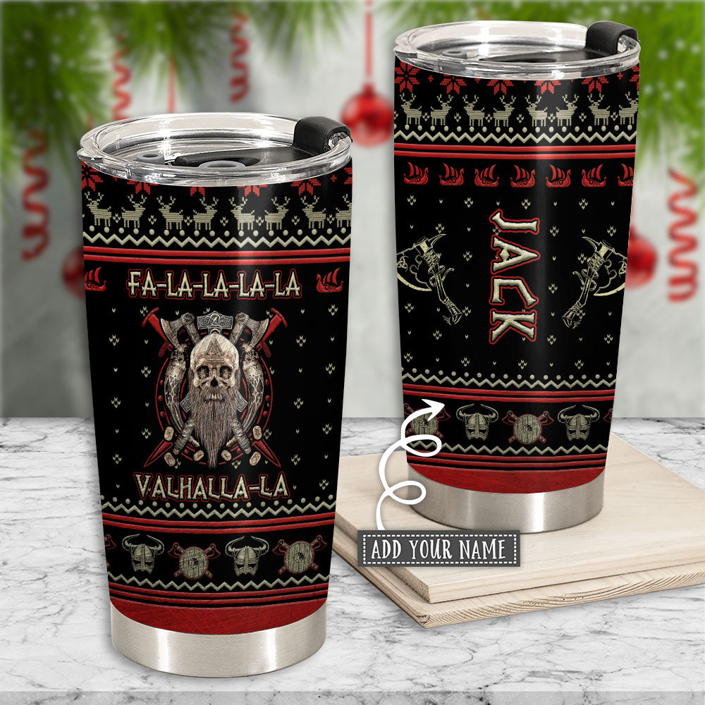 Viking Valhalla Black And Red Fa La 20 Oz Tumbler