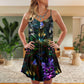 Lovely Cat Dont Care – Women's Summer Sleeveless V-Neck Camisole Dress