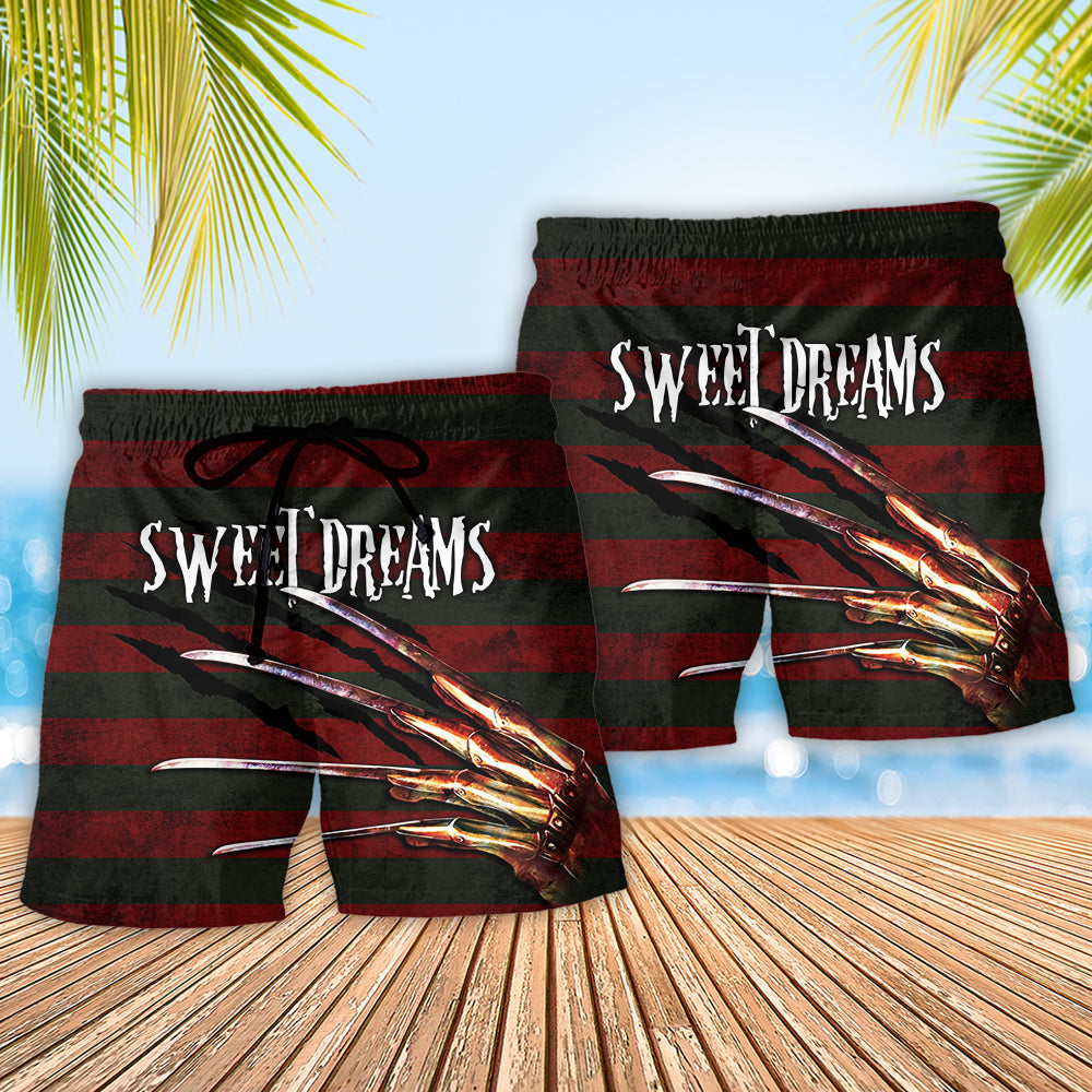 Halloween Sweet Dreams Trick Or Treat - Beach Short - Owls Matrix LTD