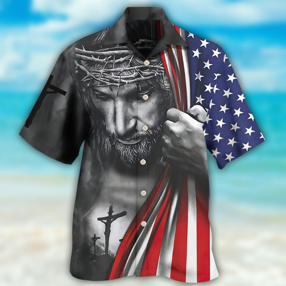 Faith And Freedom America Inspirational - Hawaiian Shirt