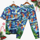 Christmas Dancing Reindeers Happy - Pajamas Short Sleeve - Owls Matrix LTD