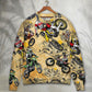 Motocross Biker Vintage Art Style – Sweater - Ugly Christmas Sweater