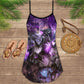 Dragon Skull Love Life – Women's Summer Sleeveless V-Neck Camisole Dress