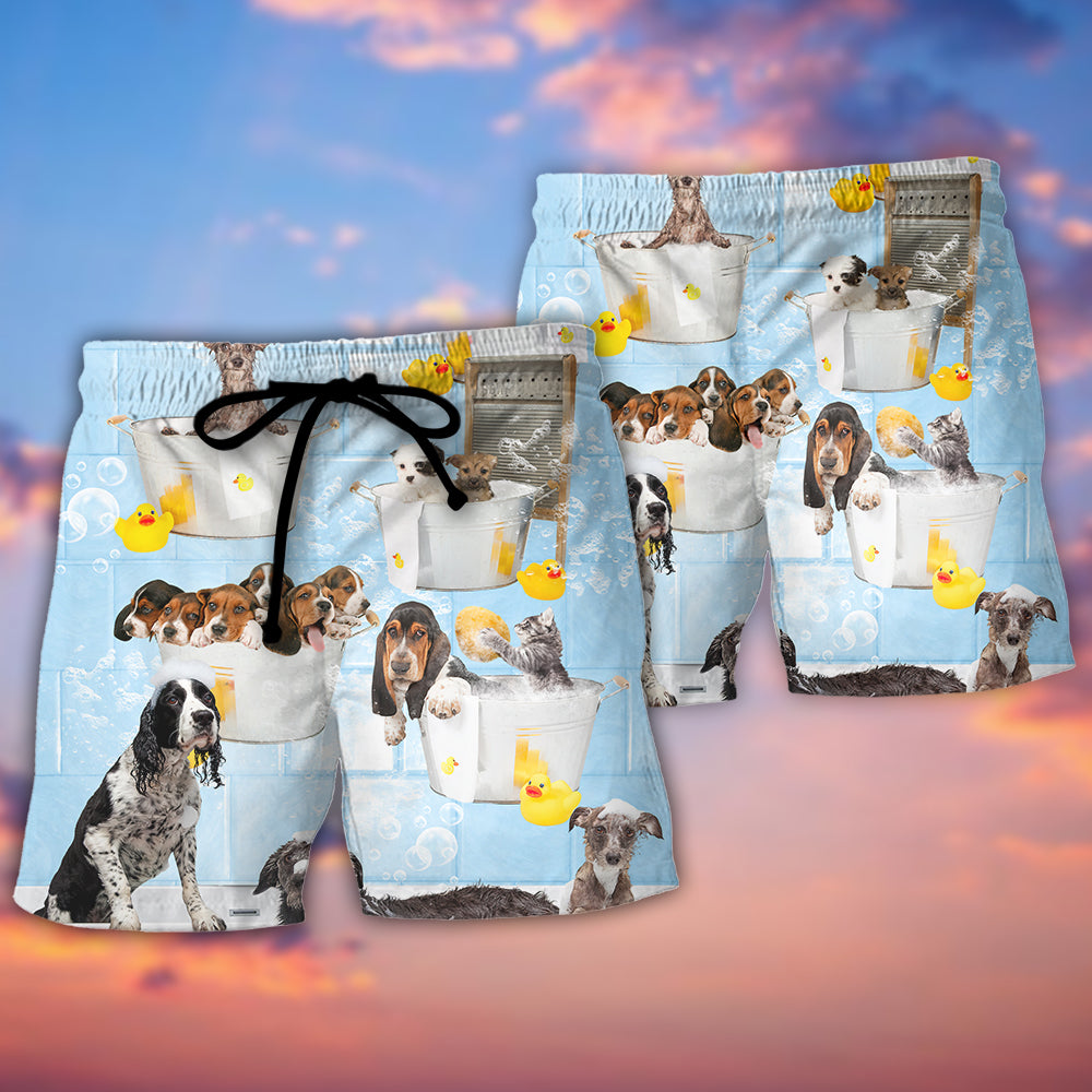 Dog Grooming Bath Time Happy Pet – Beach Short