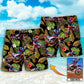 Motocross Tropical Flower Custom Photo - Beach Short - Owls Matrix LTD