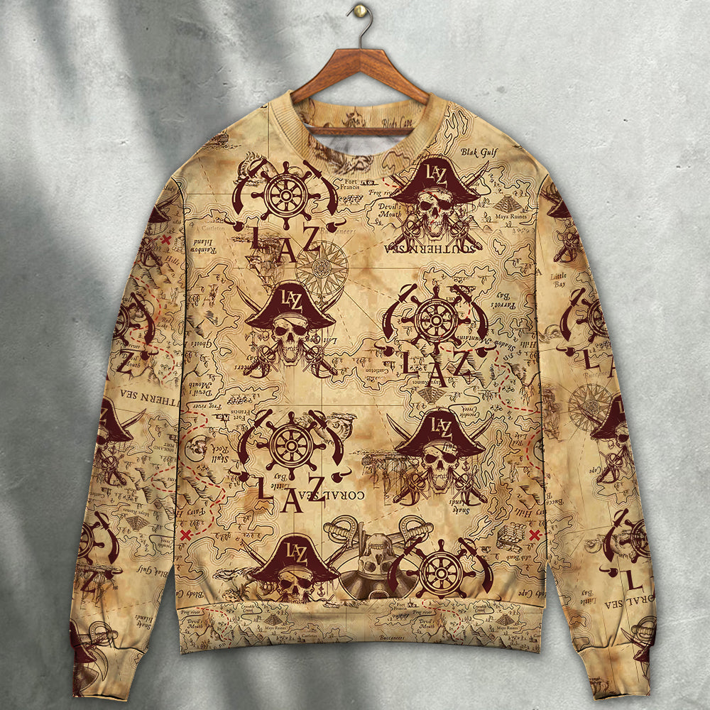 Pirate Skull Lover Unique Art Style – Sweater - Ugly Christmas Sweater