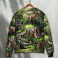 Dinosaur Forest Adventure Art – Sweater - Ugly Christmas Sweater